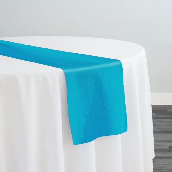 13pcs - Premium Poly (Poplin) Table Runner 14"x114" - Turquoise 1142