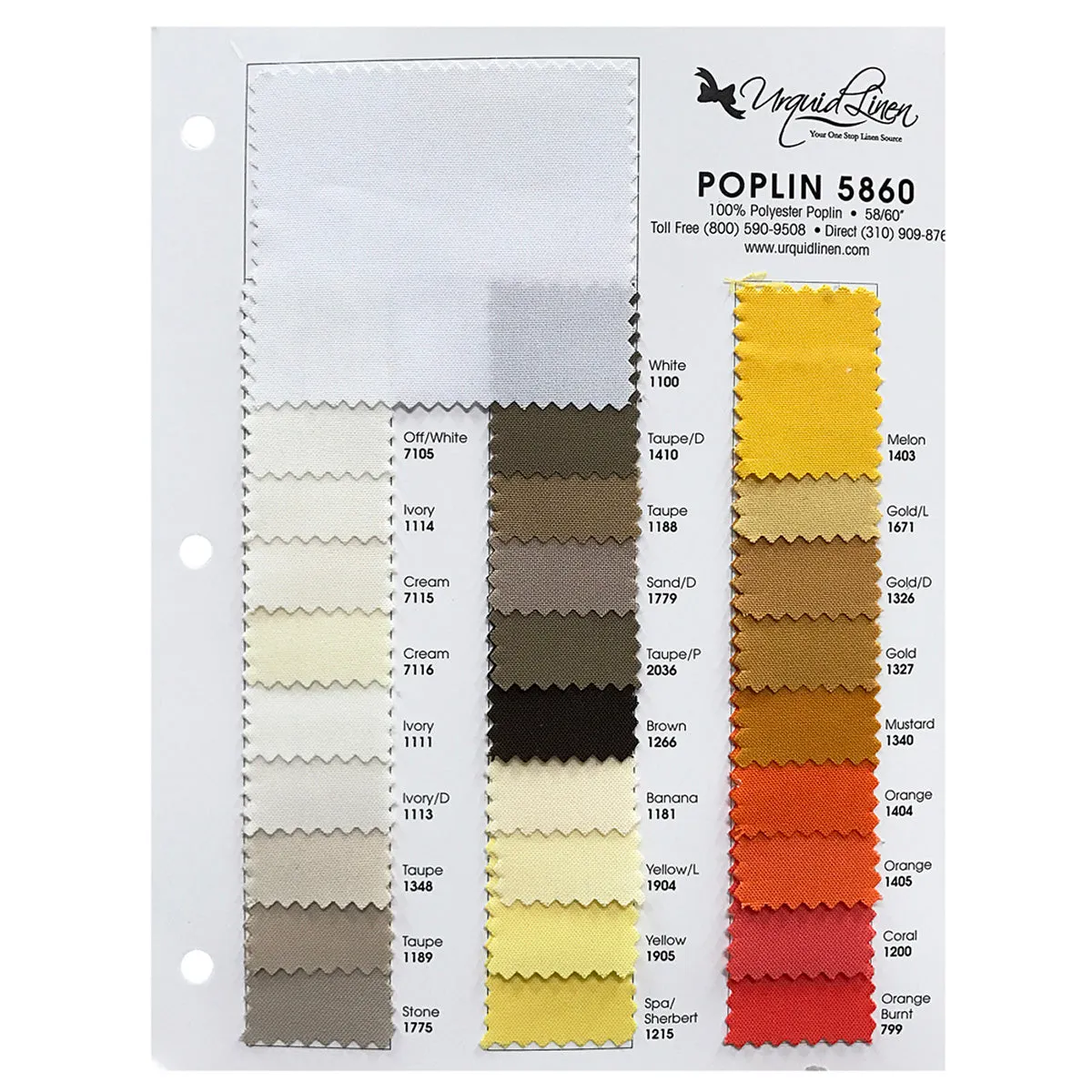 1pc - Premium Poly (Poplin) Table Linen 90"x156" Banquet - Gold 1327