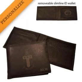 ATO Personalized Leather Crest Wallet