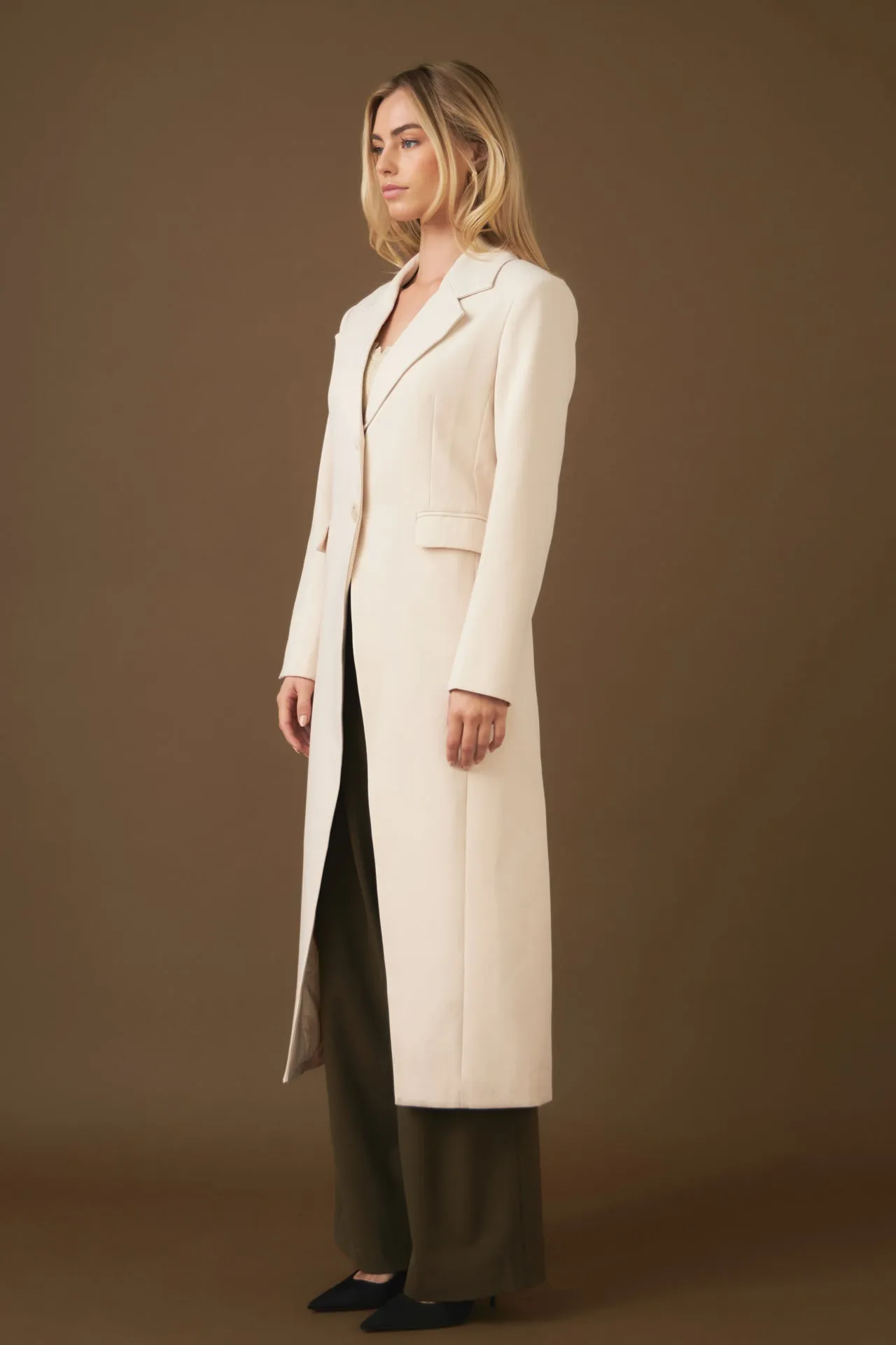 Endless Rose - Front Slit Long Jacket