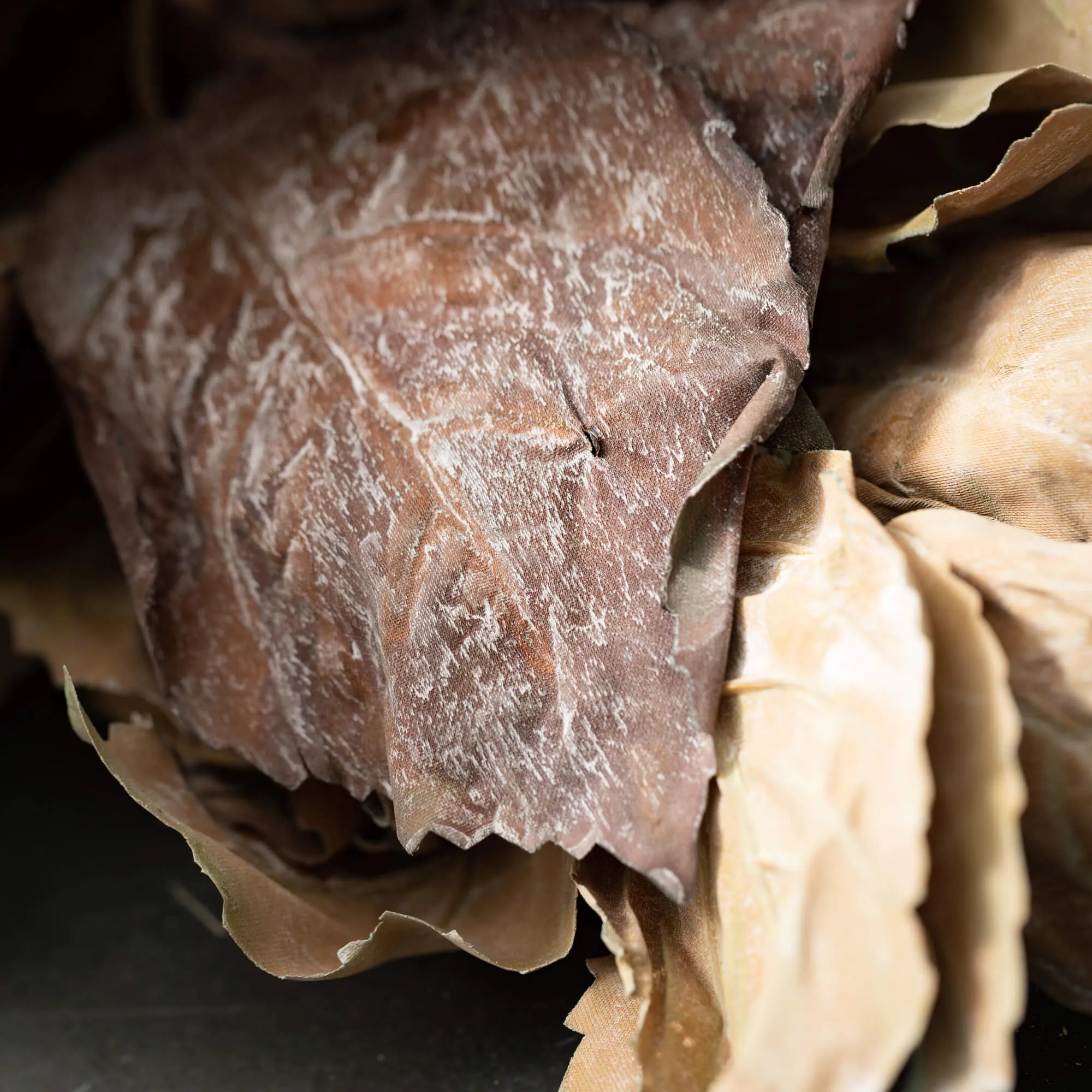 Faux Dried Hydrangea Leaf Set