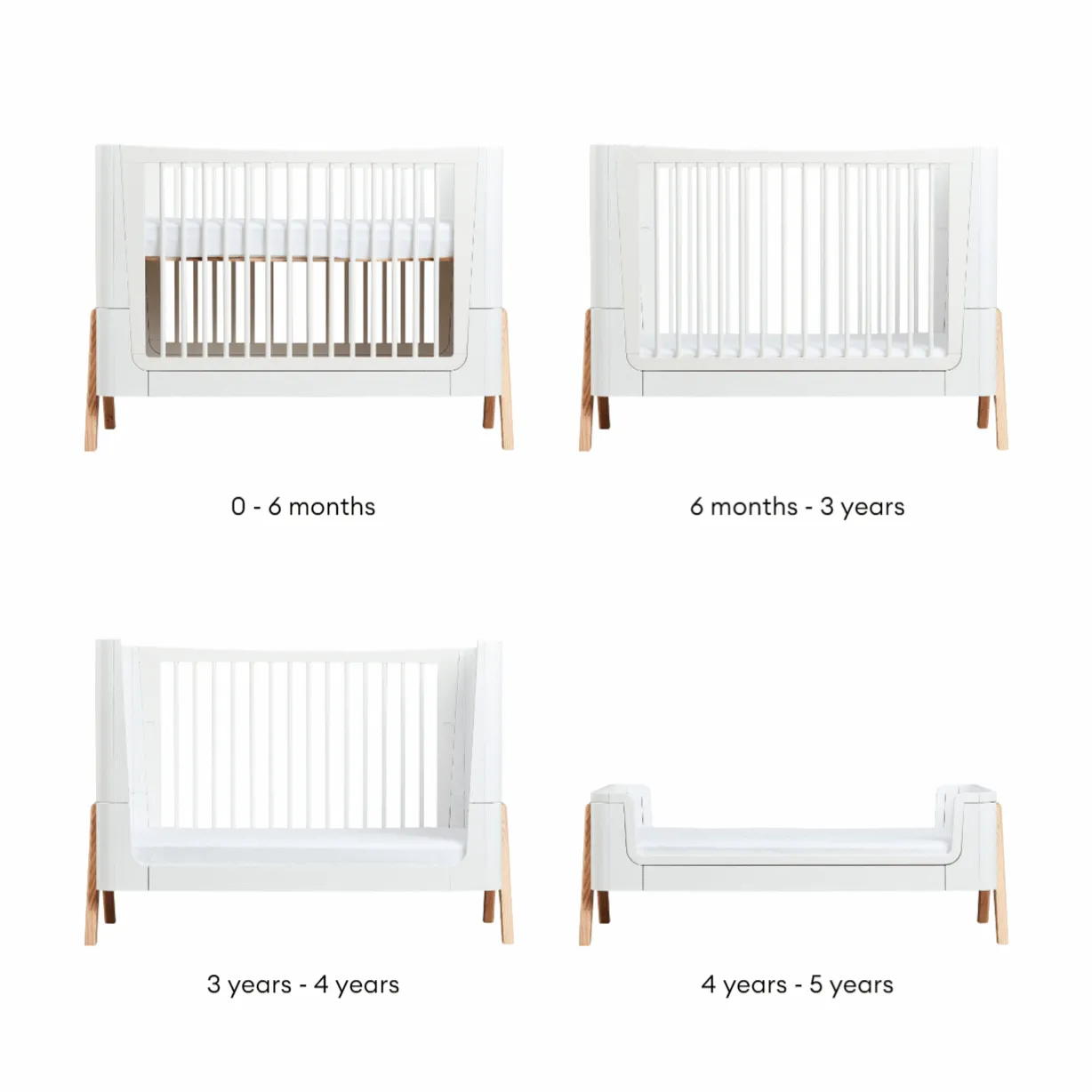 Gaia Baby | Hera Cot Bed, Dresser & Changer Bundle