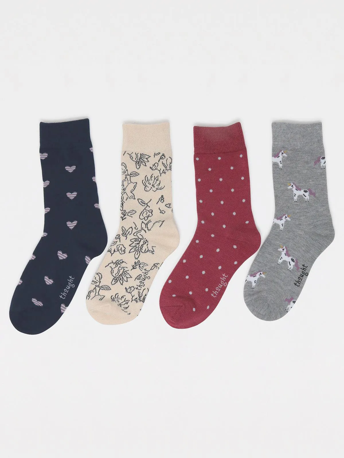 Lettie Kids Unicorn 4 Socks Gift Box - Multi