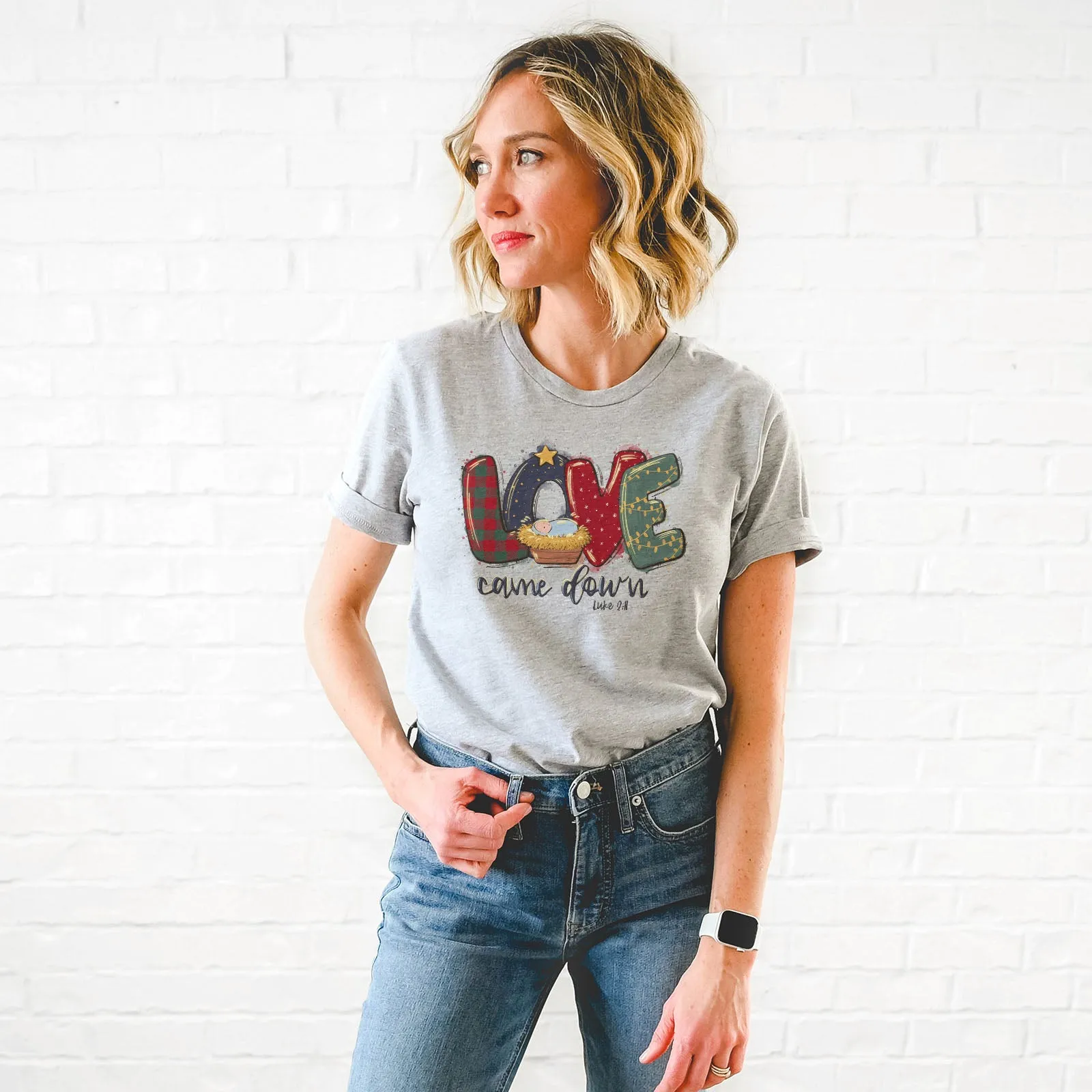 Love Came Down Luke 2:11 Tee