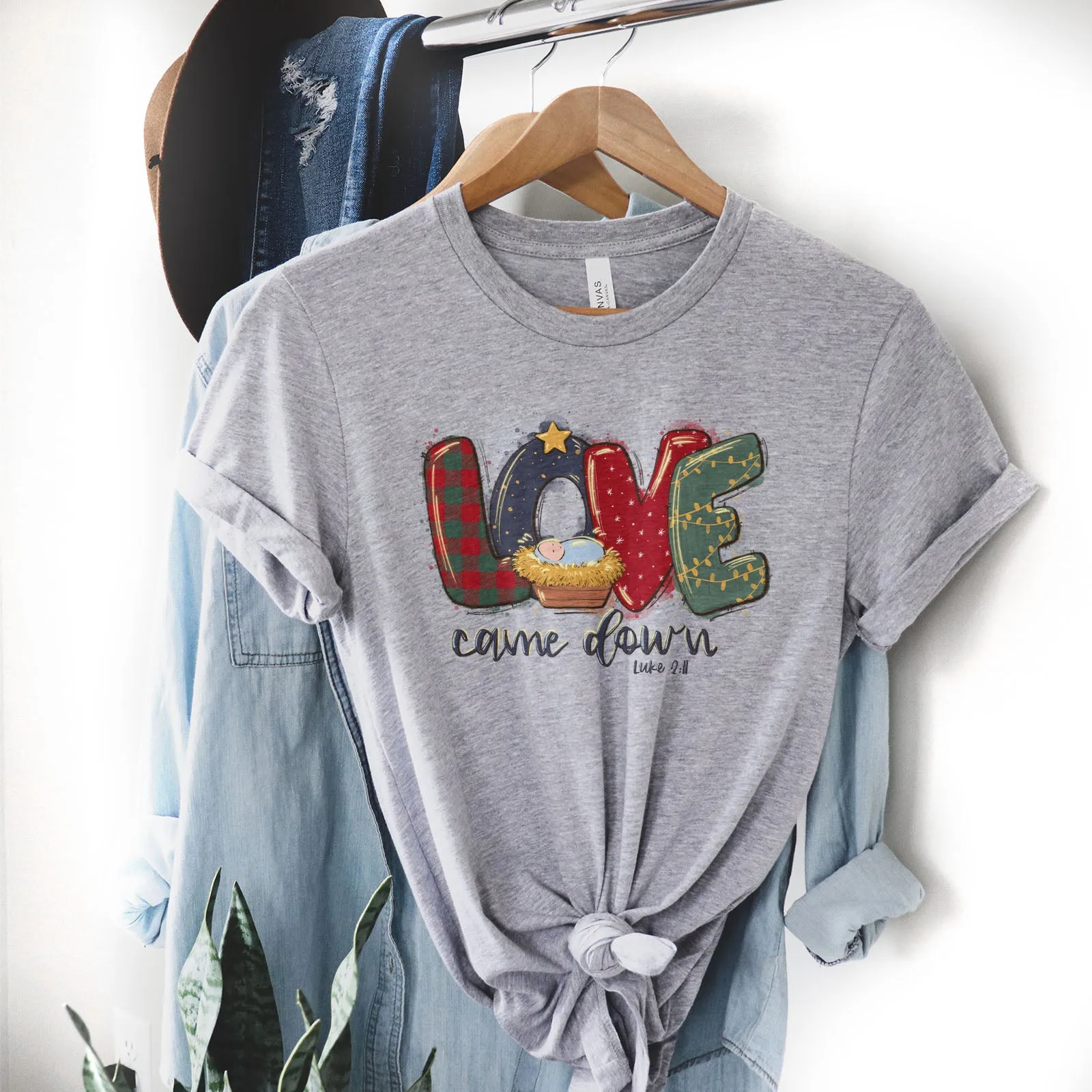 Love Came Down Luke 2:11 Tee